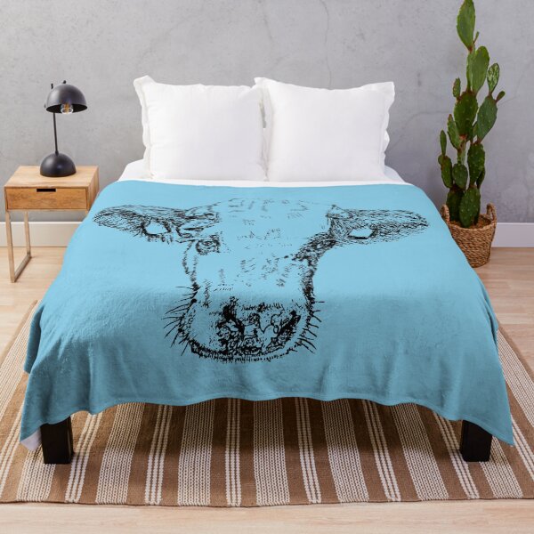 Item preview, Dairy Cow - (#87CEEB) designed and sold by The Stippler Process.