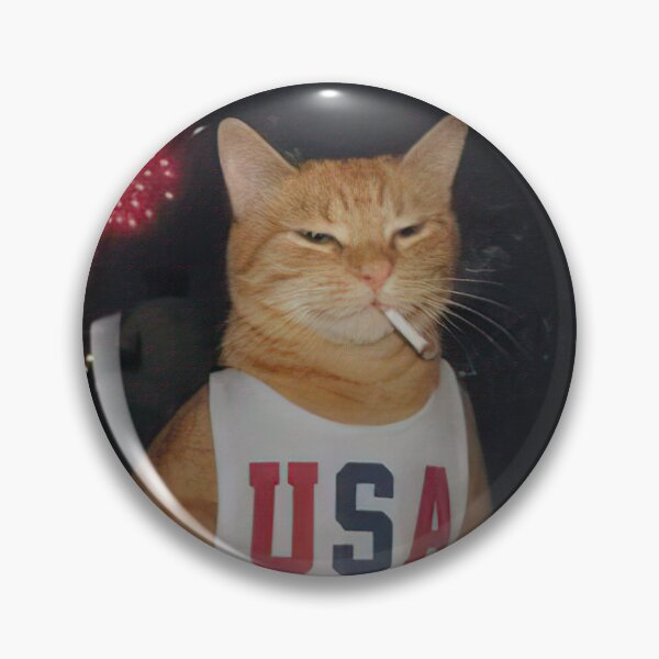 Item preview, Funny Patriotic Orange Cat Vintage 4th of July  designed and sold by CoreyBurch.