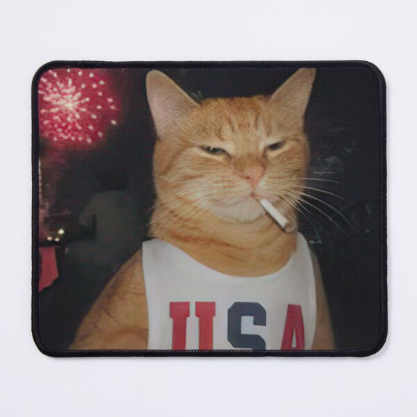 Item preview, Funny Patriotic Orange Cat Vintage 4th of July  designed and sold by CoreyBurch.