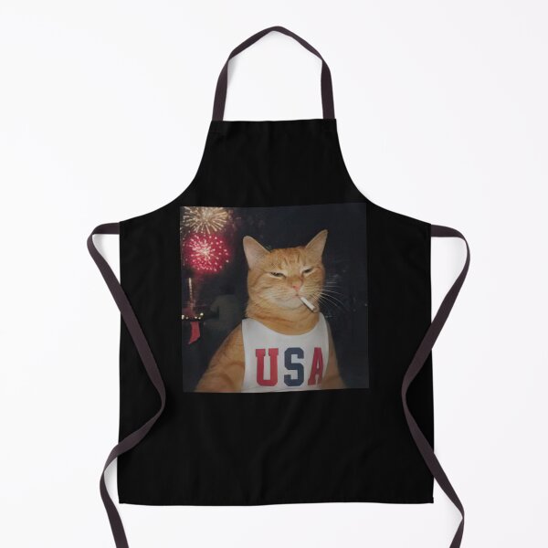 Item preview, Funny Patriotic Orange Cat Vintage 4th of July designed and sold by CoreyBurch.