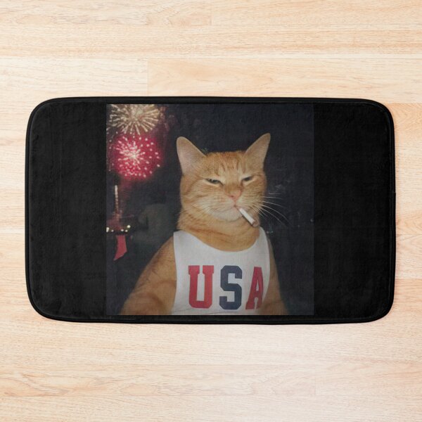 Item preview, Funny Patriotic Orange Cat Vintage 4th of July  designed and sold by CoreyBurch.