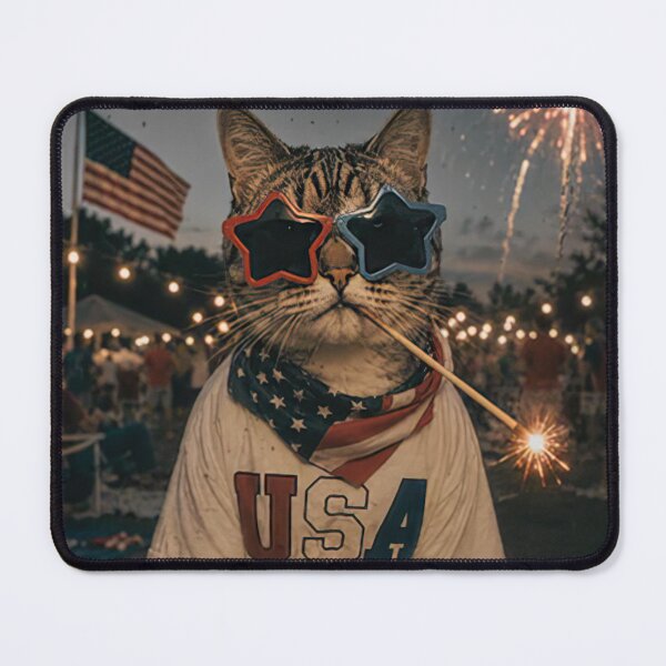 Item preview, Funny Patriotic Cat Vintage 4th of July designed and sold by CoreyBurch.