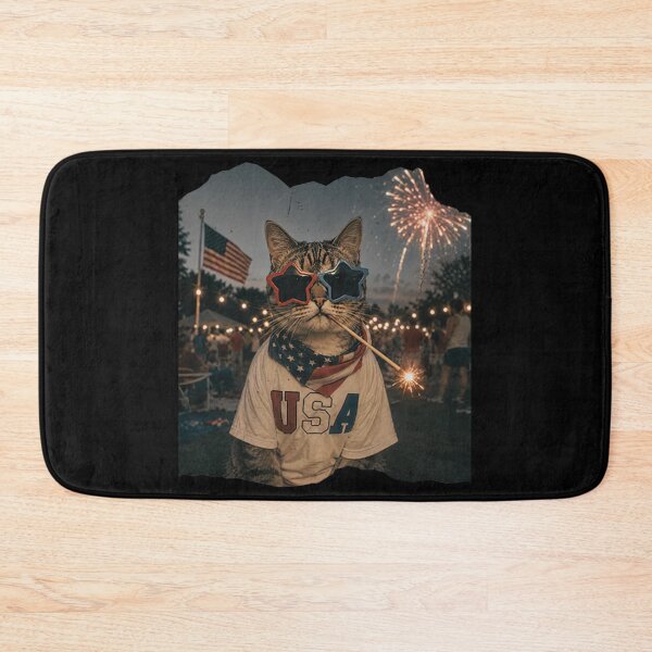 Item preview, Funny Patriotic Cat Vintage 4th of July  designed and sold by CoreyBurch.