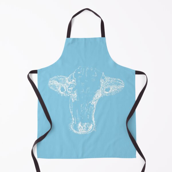 Artikelvorschau, Dairy Cow - Light Lines - (#87CEEB) entworfen und verkauft von The Stippler Process.