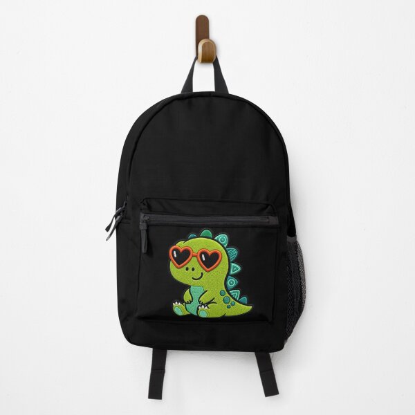 Item preview, Cute Dinosaur Embroidery Patch | Kawaii Dino with Heart Sunglasses designed and sold by ColorSplash123.