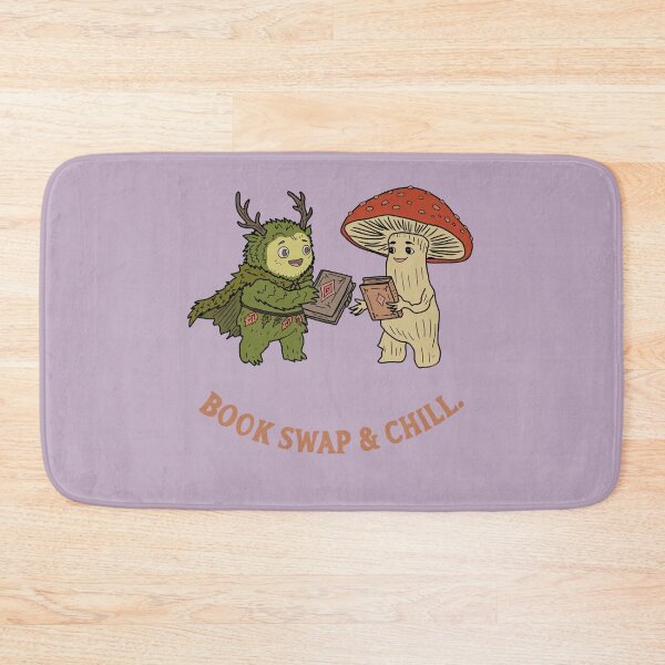 Item preview, Book Swap Forest Friends Mushroom Illustration designed and sold by LeshanArt.