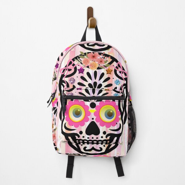 Item preview, Aesthetic Floral Sugar Skull Design - Spooky Cute Y2K Halloween Vibes designed and sold by VibranPalette.