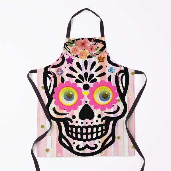 Item preview, Aesthetic Floral Sugar Skull Design - Spooky Cute Y2K Halloween Vibes designed and sold by VibranPalette.