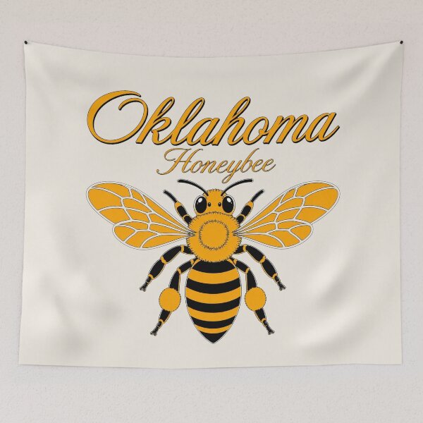 Item preview, Oklahoma Honeybee State Insect Poster designed and sold by The-Drip-Studio.