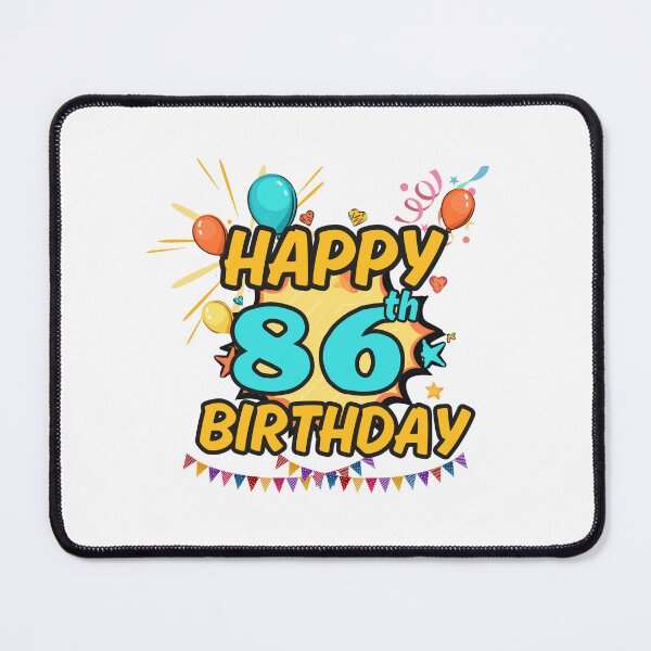 Item preview, Happy 86th Birthday Fun Design designed and sold by variant designer.