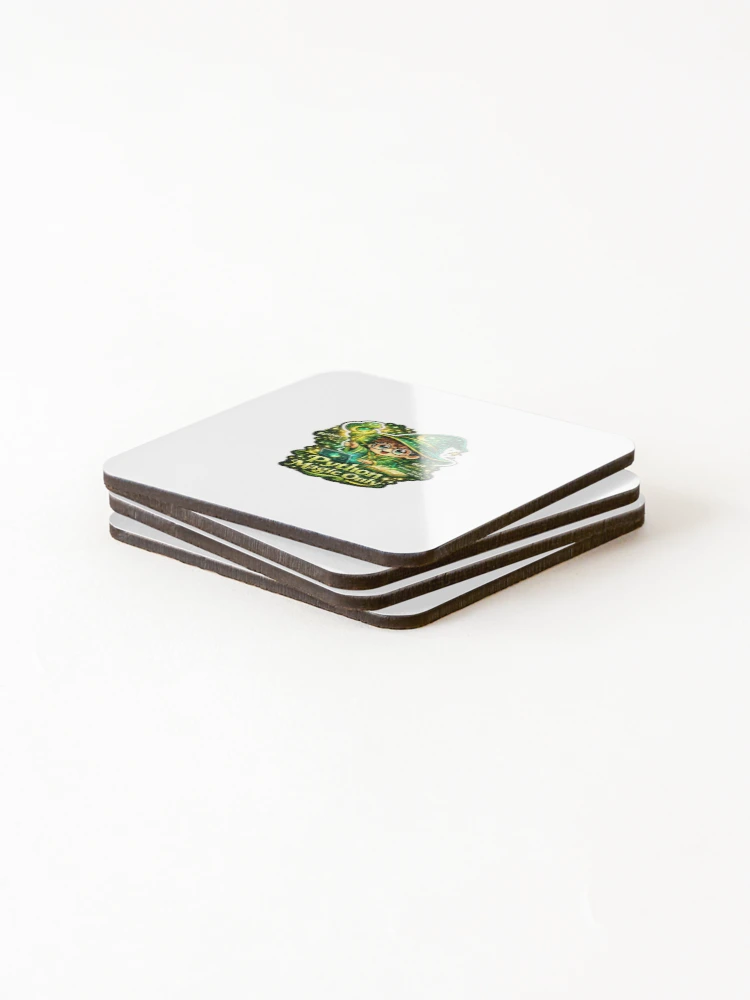 Thumbnail 4 of 5, Coasters (Set of 4), Python Magic Only Sticker | Cute Python Programmer Wizard | Funny Coding Developer Sticker designed and sold by MinimalMood Studio.