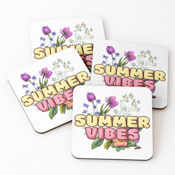 Item preview, Summer Vibes Floral Typography Design designed and sold by NightSpell.