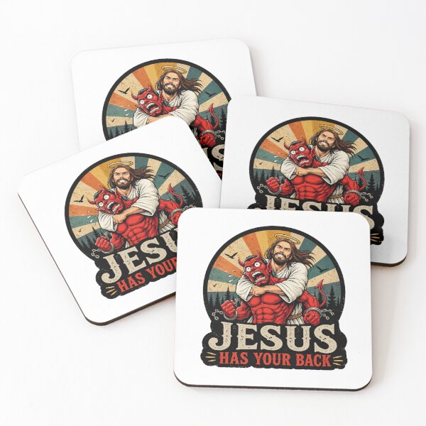 Item preview, Jesus Has Your Back Christian Vintage Graphic T-Shirt designed and sold by HB Shirts.