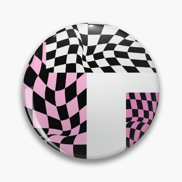 Item preview, Pink and Black Wavy Checkerboard Pattern designed and sold by Theselinara.