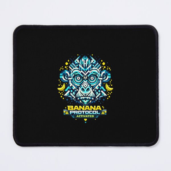 Item preview, BANANA PROTOCOL ACTIVATED — Cyber Geometric Monkey designed and sold by Cabrasco.