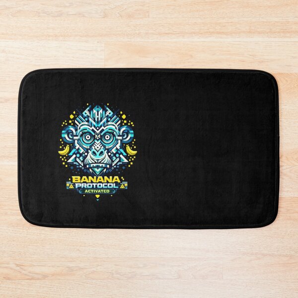 Item preview, BANANA PROTOCOL ACTIVATED — Cyber Geometric Monkey designed and sold by Cabrasco.