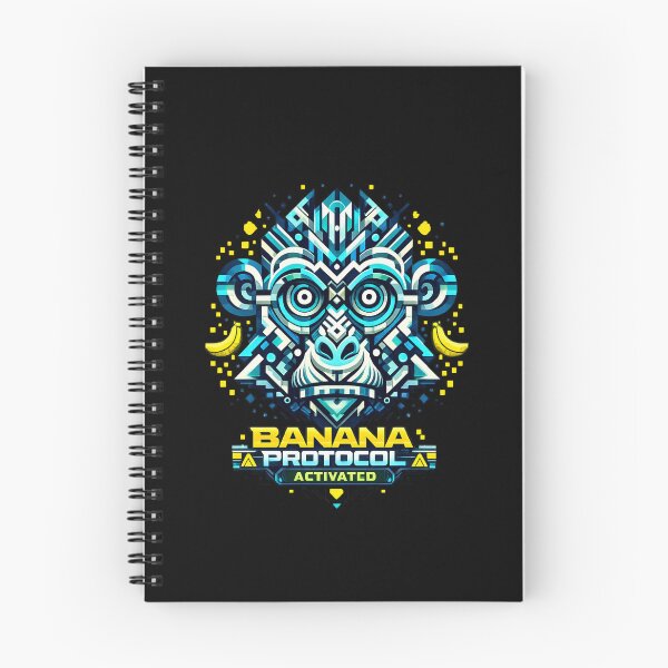 Item preview, BANANA PROTOCOL ACTIVATED — Cyber Geometric Monkey designed and sold by Cabrasco.