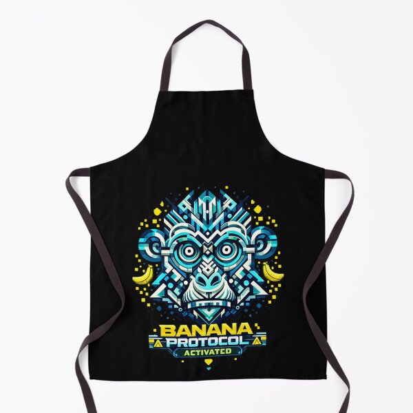 Item preview, BANANA PROTOCOL ACTIVATED — Cyber Geometric Monkey designed and sold by Cabrasco.