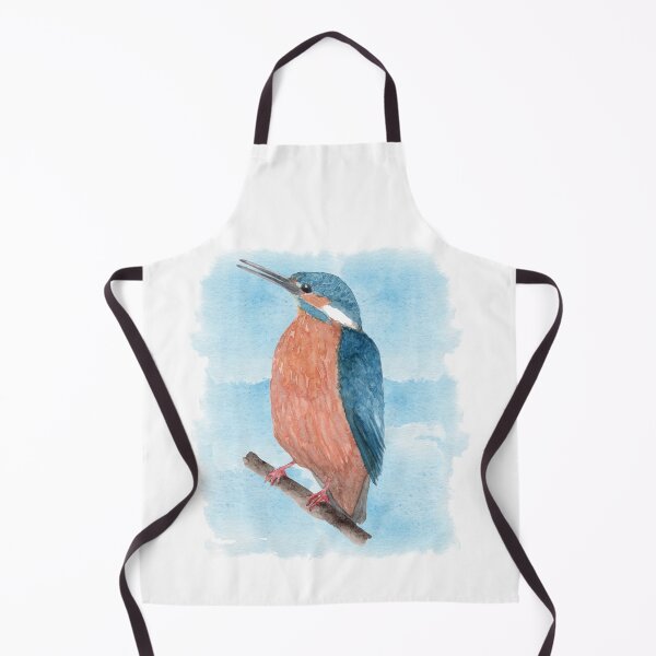 Item preview, Hand painted watercolour kingfisher designed and sold by marinettesshop.