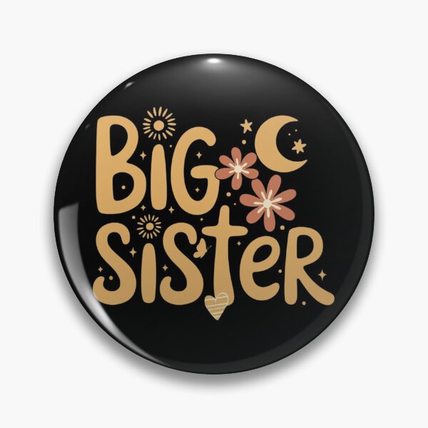 Item preview, Big Sister, Daisy Boho New Big Sister Gift, Baby Announcement, Retro Big Sis Flower designed and sold by toongstudio.