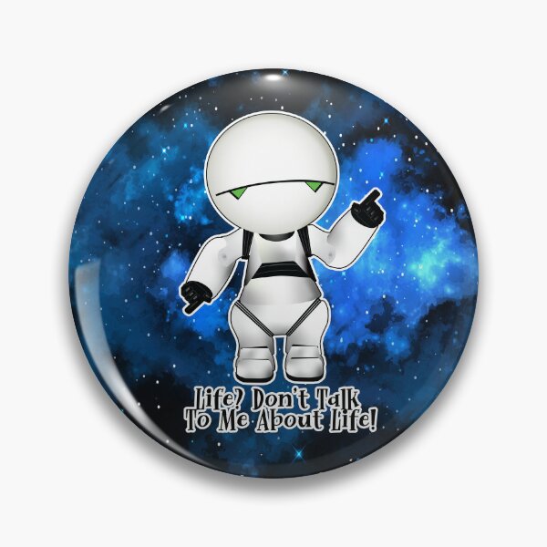 Item preview, Marvin - Don't talk to him about life! designed and sold by Deviant Logic Design.