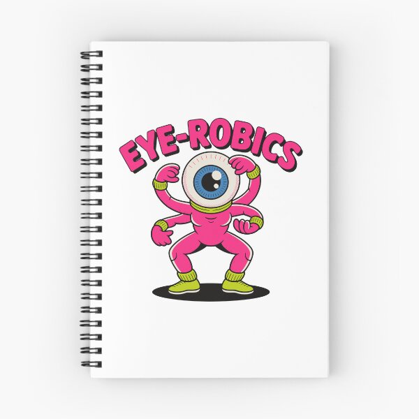 Item preview, Eye-Robics Funny Eyeball Workout Monster Retro Fitness Design designed and sold by TipTop GFX.