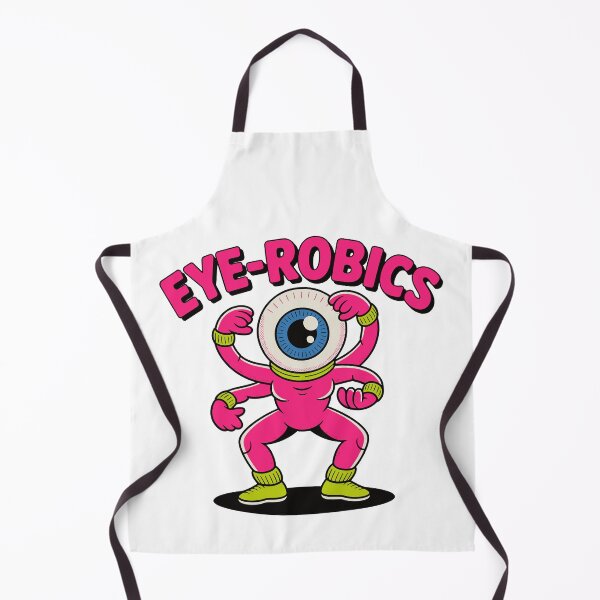 Item preview, Eye-Robics Funny Eyeball Workout Monster Retro Fitness Design designed and sold by TipTop GFX.
