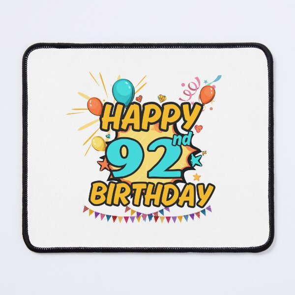 Item preview, Happy 92nd Birthday Fun Design designed and sold by variant designer.