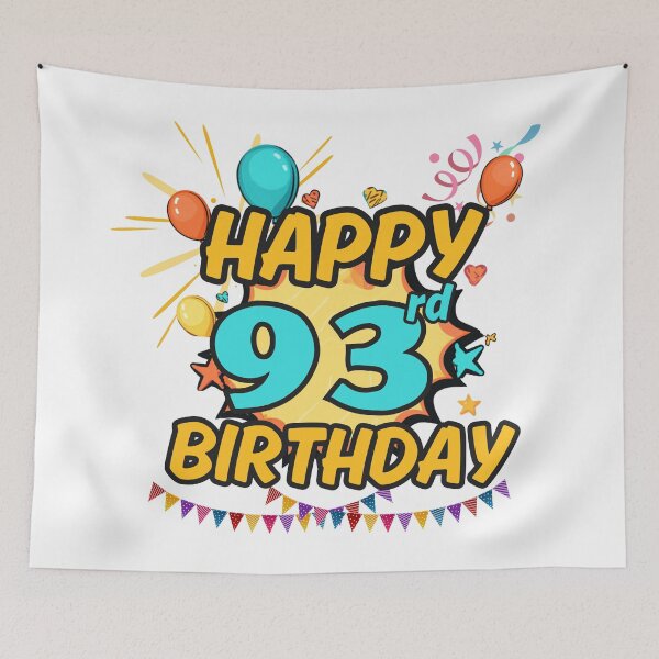 Item preview, Happy 93rd Birthday Party Design designed and sold by variant designer.