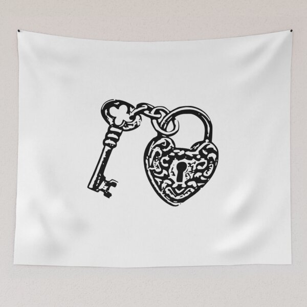 Item preview, Chained heart  - Black & White designed and sold by destelloacido.