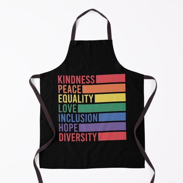 Item preview, Kindness Peace Equality Love Inclusion Hope Diversity – Rainbow Pride designed and sold by Canvas-Whispers.