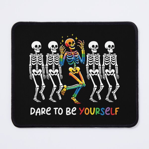Item preview, Dare To Be Yourself – Rainbow Skeleton Pride designed and sold by Canvas-Whispers.
