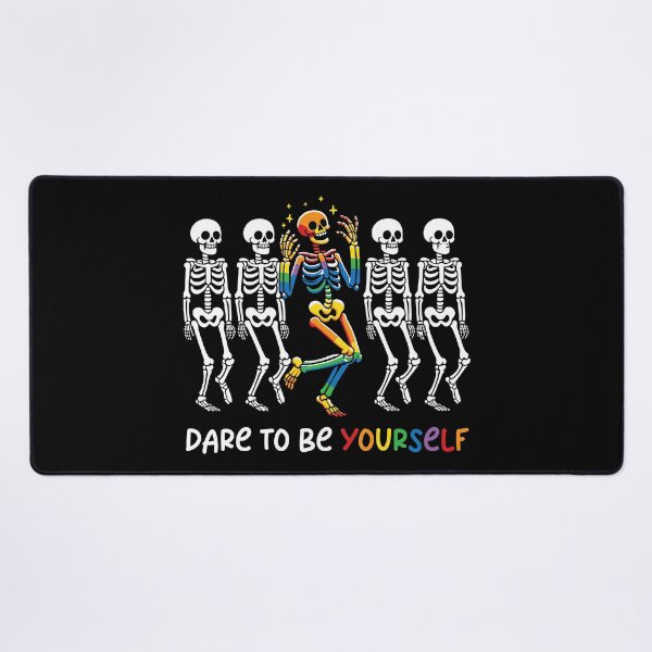 Item preview, Dare To Be Yourself – Rainbow Skeleton Pride designed and sold by Canvas-Whispers.