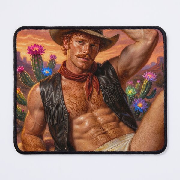 Item preview, Sexy Cowboy Hunk in Desert Sunset designed and sold by ZhivanCrimson.