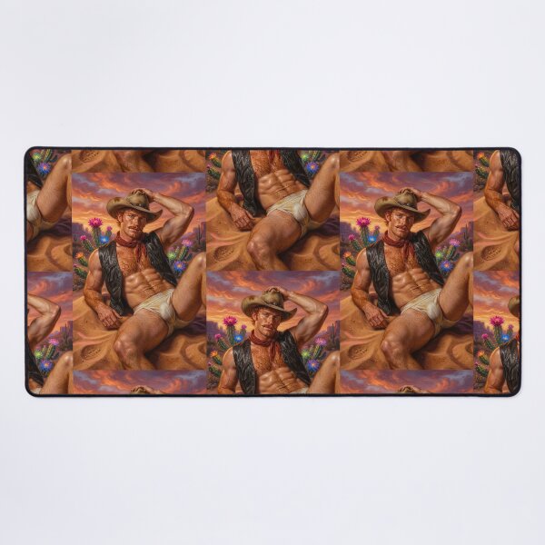 Item preview, Sexy Cowboy Hunk in Desert Sunset designed and sold by ZhivanCrimson.