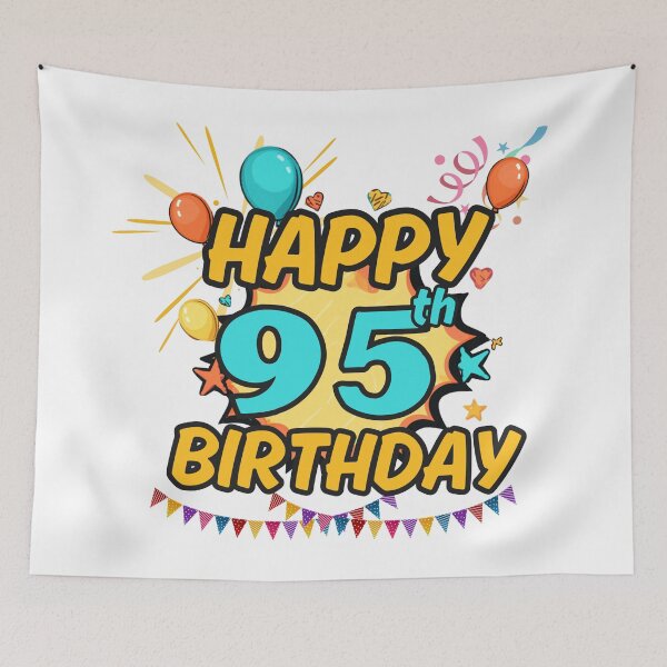 Item preview, Happy 95th Birthday Milestone Design designed and sold by variant designer.