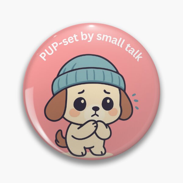 Item preview, Cute Nervous Puppy [Rectangular Edition] designed and sold by Social Signals.