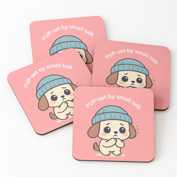 Item preview, Cute Nervous Puppy [Rectangular Edition] designed and sold by Social Signals.