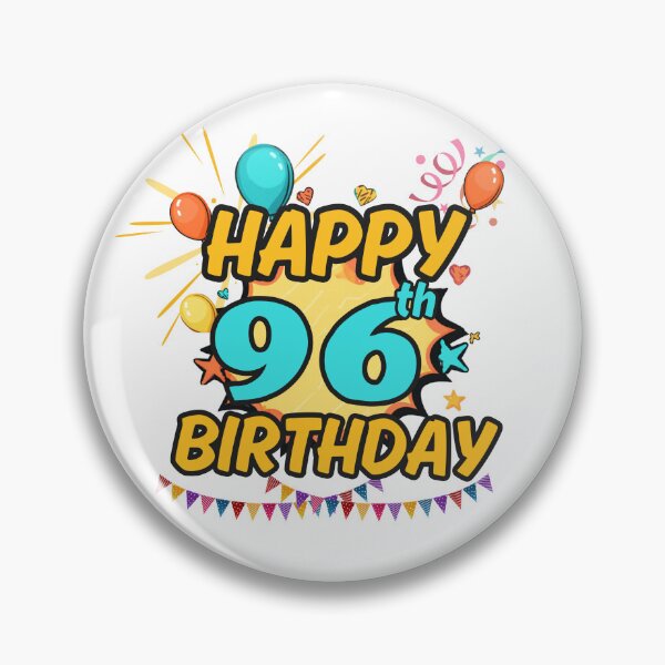Item preview, Happy 96th Birthday Fun Design designed and sold by variant designer.
