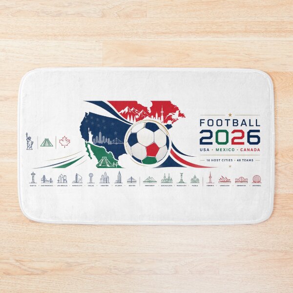 Item preview, Football 2026 Mug, Minimal USA Mexico Canada Soccer Cup, North America Football Gift, Modern Sports designed and sold by emaga.