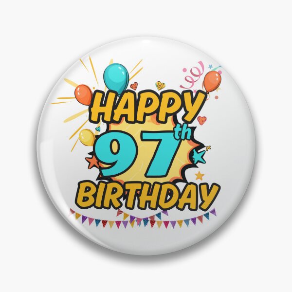 Item preview, Happy 97th Birthday Party Design designed and sold by variant designer.