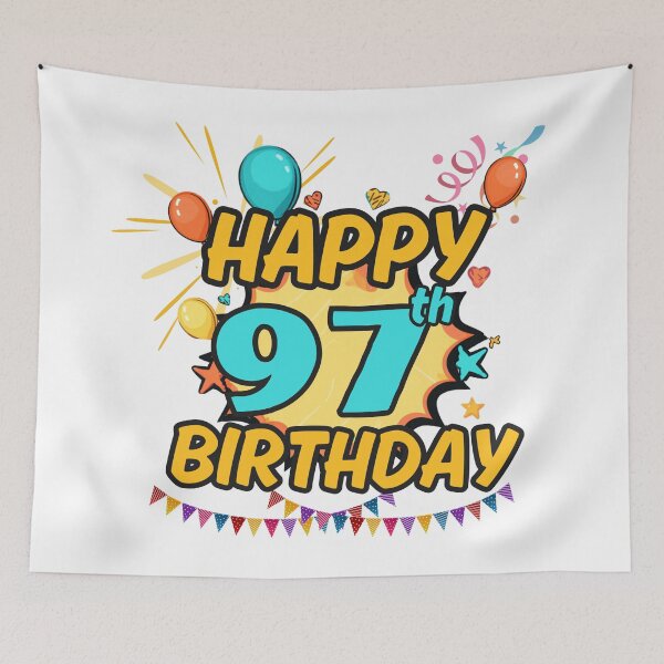 Item preview, Happy 97th Birthday Party Design designed and sold by variant designer.