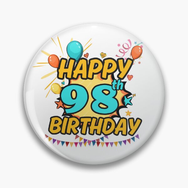 Item preview, Happy 98th Birthday Celebration Design designed and sold by variant designer.
