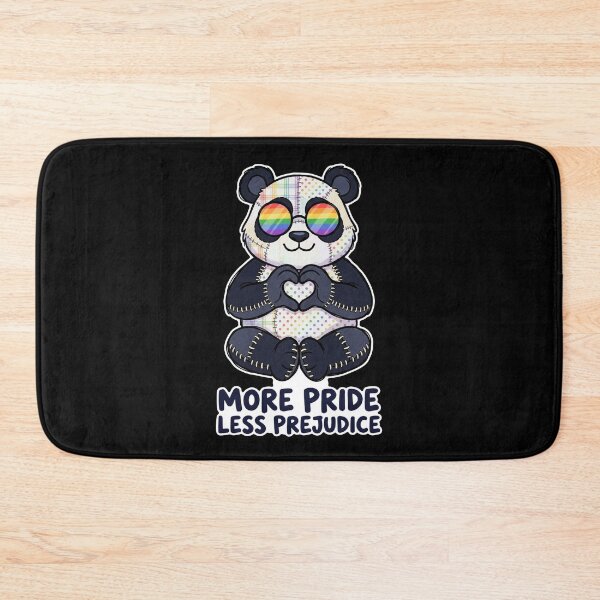 Item preview, More Pride Less Prejudice – Patchwork Panda Pride designed and sold by Canvas-Whispers.