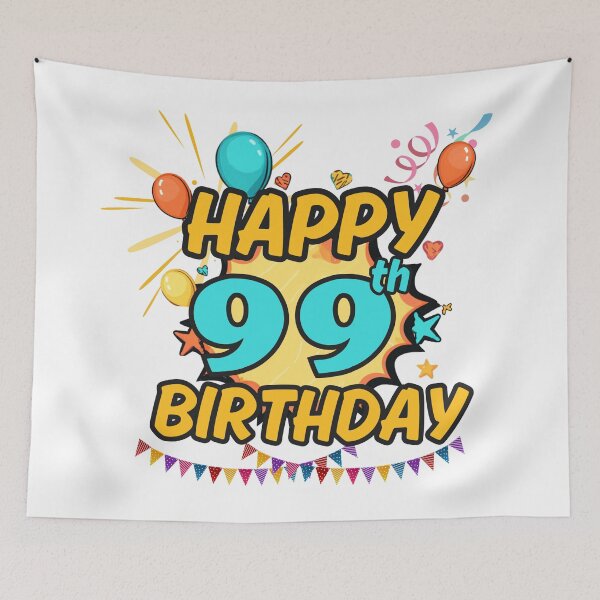 Item preview, Happy 99th Birthday Fun Design designed and sold by variant designer.