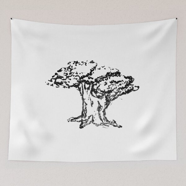 Item preview, Garabato de árbol dibujado a mano designed and sold by TheMenagerieM.