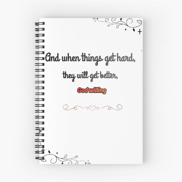 Item preview, And When Things Get Hard, God Willing" designed and sold by KaluxC.