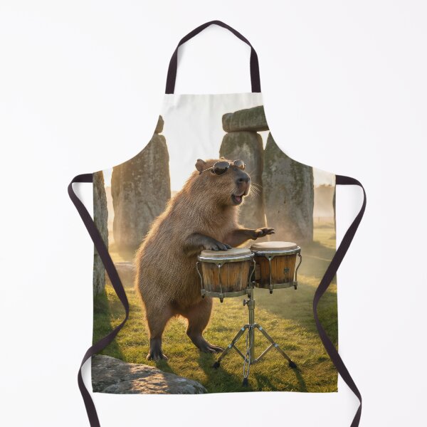 Item preview, Hip Capybara Transforms Stonehenge into Bongohenge designed and sold by Tridentulus.