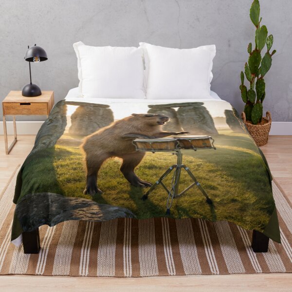 Item preview, Hip Capybara Transforms Stonehenge into Bongohenge designed and sold by Tridentulus.