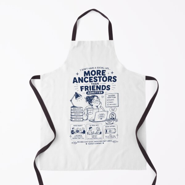 Item preview, More ancestors than friends admitter designed and sold by Peerless-Prime.